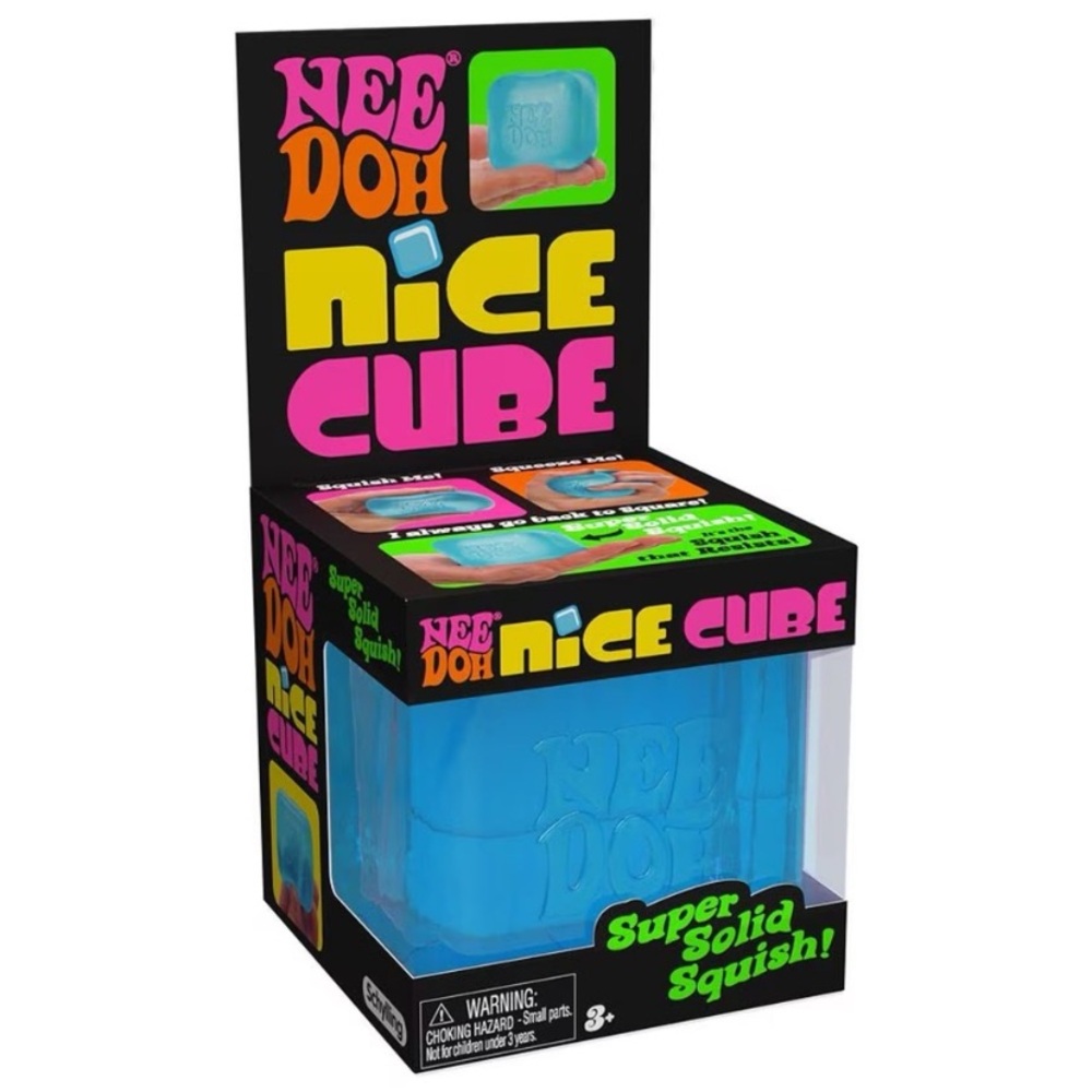NeeDoh The Original Nice🧊 Cube Super Solid Squish, Blue - Picture 3 of 9